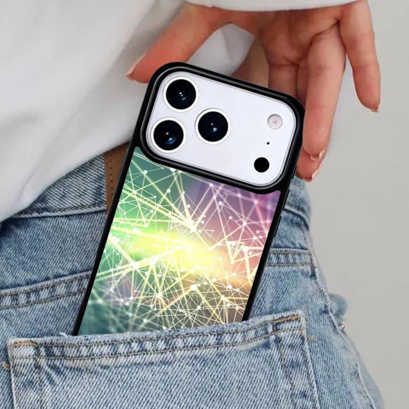 

Цифровая Сетевая Паутинная Структура Чехол для Телефона для iPhone 16e 15 14 13 12 17 Pro Max Plus Air 17pro Чехол Coque iPhone Air