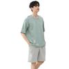 Akihee Summer Short Sleeve Cooling with Perfect for Summer Men's Pajamas, 2-Piece Set, Loungewear, Comfort, Moisture-Wicking, Breathable,
