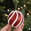 8cm Sequins Christmas Ball Pendant Cartoon Merry Christmas Tree Decor  Hotel Office Decor