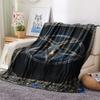 1Pc Satan's Pentagram Print Flannel Blanket, High quality Comfortable for All Seasons, Home Decor, Warmth and Comfort, Perfect for Christmas Gifts137