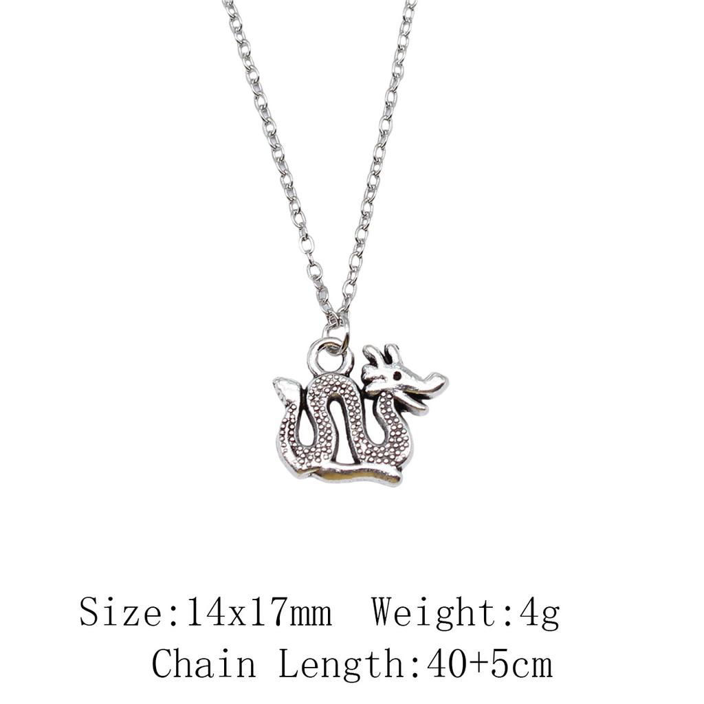 Vintage Animal Pendant Necklace Cat Animal Charm Necklaces Forest Ocean Western Jewelry Gift For Making DIY