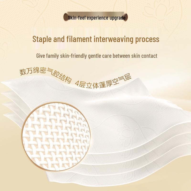 Qingfeng 4-lagers ansiktsservetter, 80 ark per förpackning, 20-pack värdeförpackning för hushållsbruk