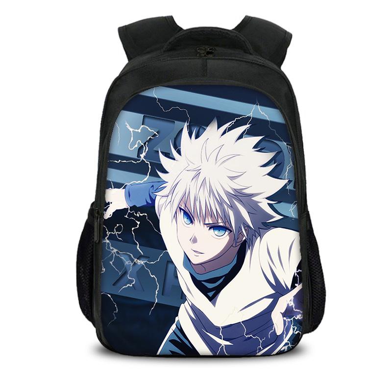 HUNTER × HUNTER Double Layer Backpack Anime Printed Lightweight Kindergarten Primary School Boys and Girls Best Birthday Gift
