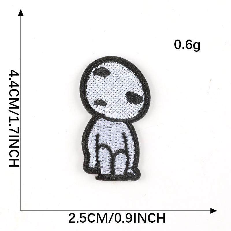 Totenkopf Geist Stickerei Aufkleber Patch: Bekleidungs- & Schuhzubehör