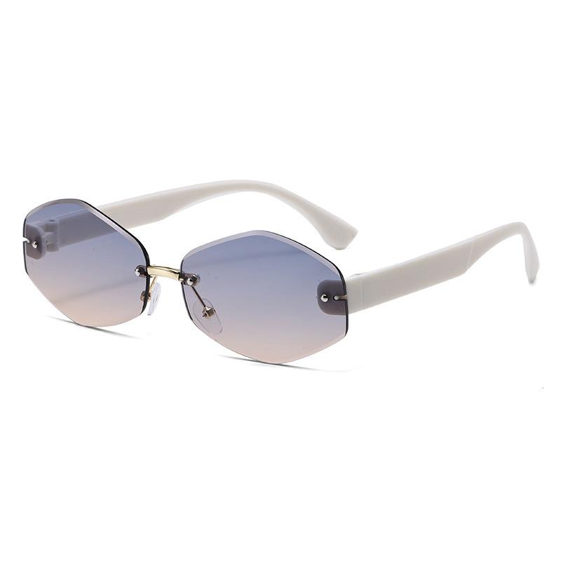 Frameless Sunglasses Women'S Kusa Sunglasses High Quality Low Price Street Shooting Summer Uv Protection Foreign Trade Models