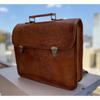 Handmade Men's Genuine Leather Vintage Laptop Messenger Briefcase Bag Satchel