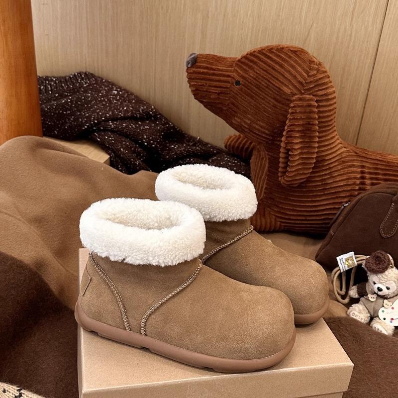 thick-soled snow boots women's cotton shoes trend versatile matte trend warm autumn and winter new cotton shoes women