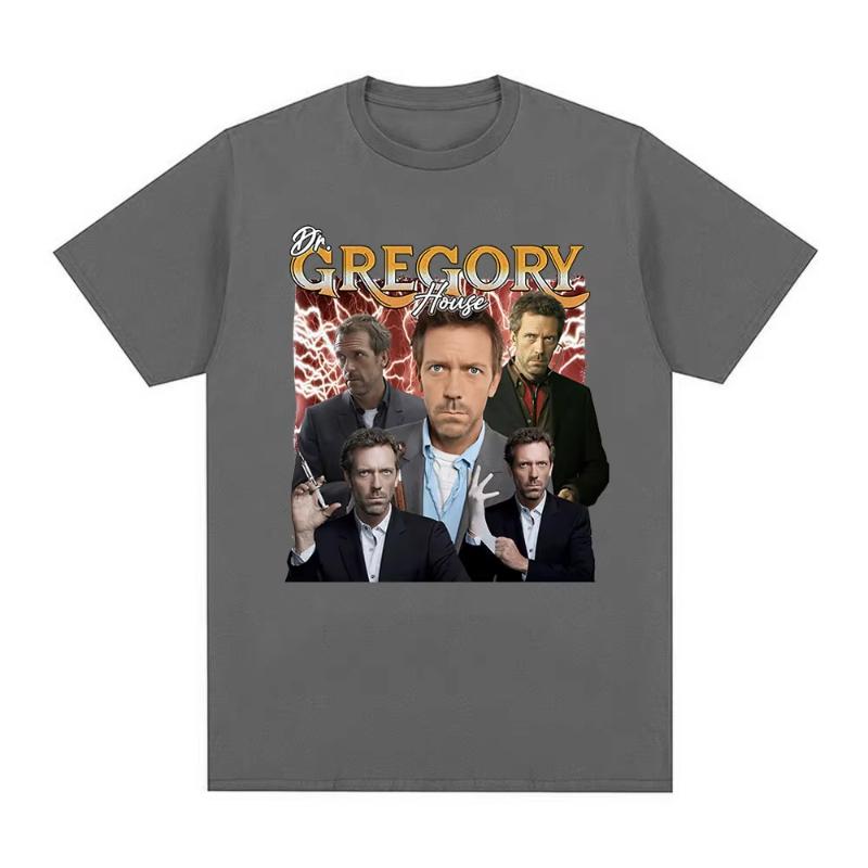 Dr Gregory House Md Funny Meme Graphic T Shirt Fashion Loose Short Sleeve T Shirts Unisex Women Clothing Cotton Oversized Tshirts