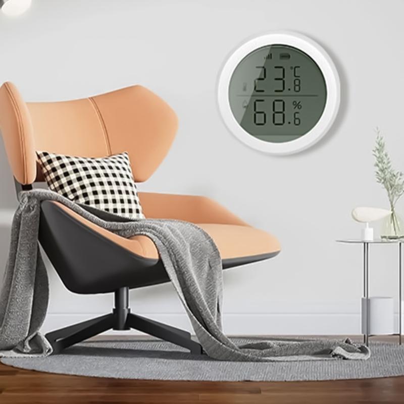 Double Function Temperature Humidity Detector With Clear Display For Household Plant Care And Workspaces Optimization