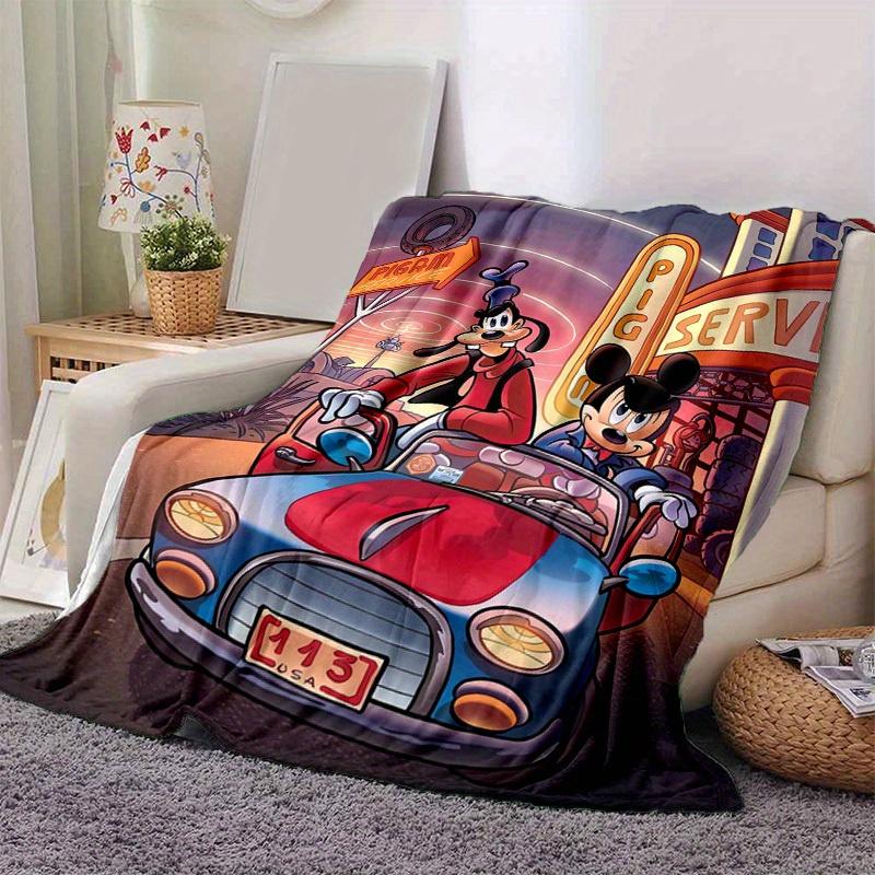 1pc, Home Decor: Mickey and Goofy's Adventure Blanket Gift for Bedroom, Living Room, Travel, Camping, Car