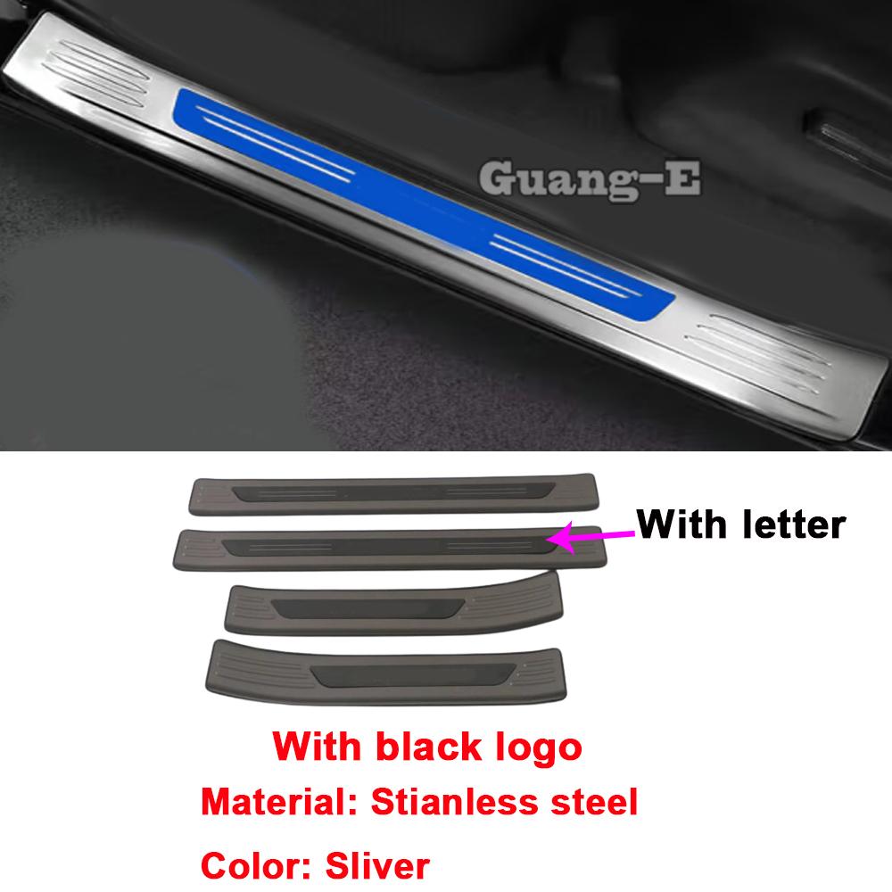 For Mitsubishi AIRTREK   2024+ Door Sill Scuff Plate Cover Trim Threshold Pedal Strip Stainless Steel Accessories