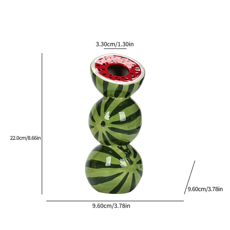 1PC Imitation Fruit Vase Modern Lemon Container Simulated Flower Pots Ceramic Vase Desktop Decoration 3 styles