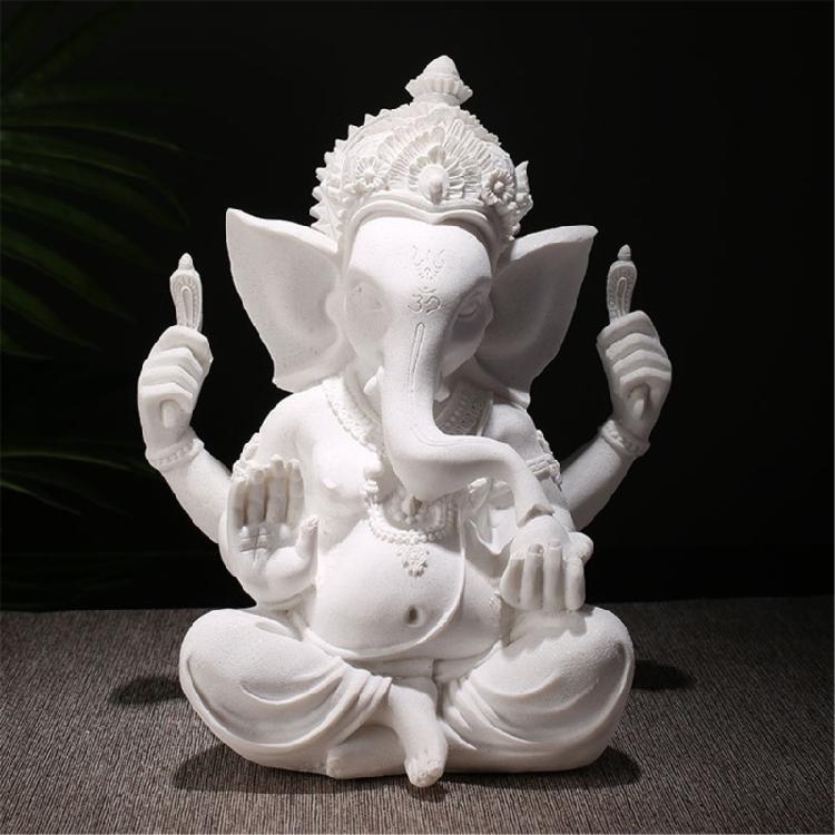 Unique Sandstone Ganeshas Elephant Statue for Personalizeds Home and Office Display