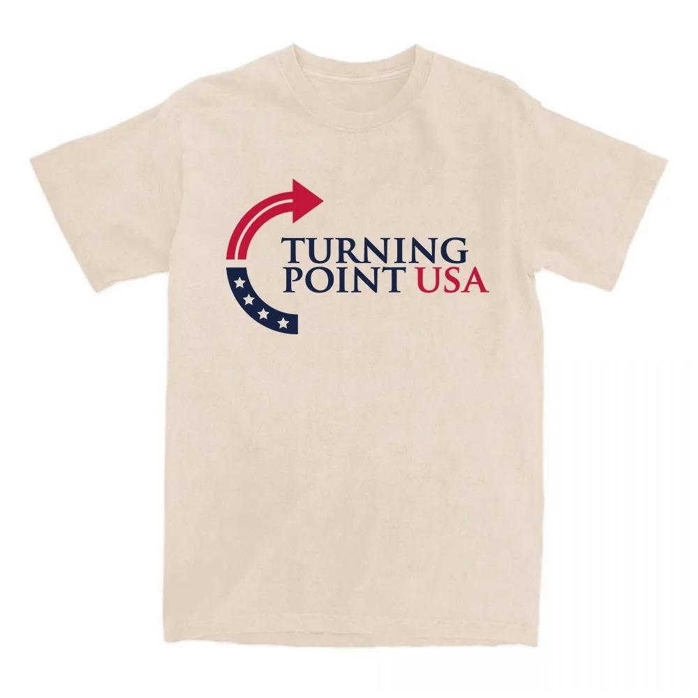 Turning Point Usa Tee American Charlie Kirk Fashion T-shirt Cotton Short Sleeve Casual Unisex Best Selling Loose Clothes Unisex