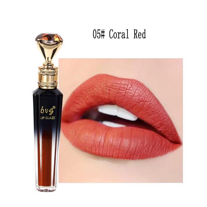 

Набор глазури для губ с бриллиантами Поп-помада с антипригарным покрытием, не выцветающий бархатный туманный цвет 5