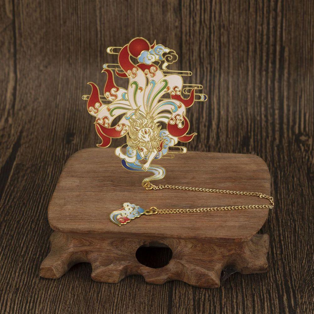 Book Holder for Teachers Chinese Style Bookmark Metal Bookmark Hollow Book Mark Retro Book Clip