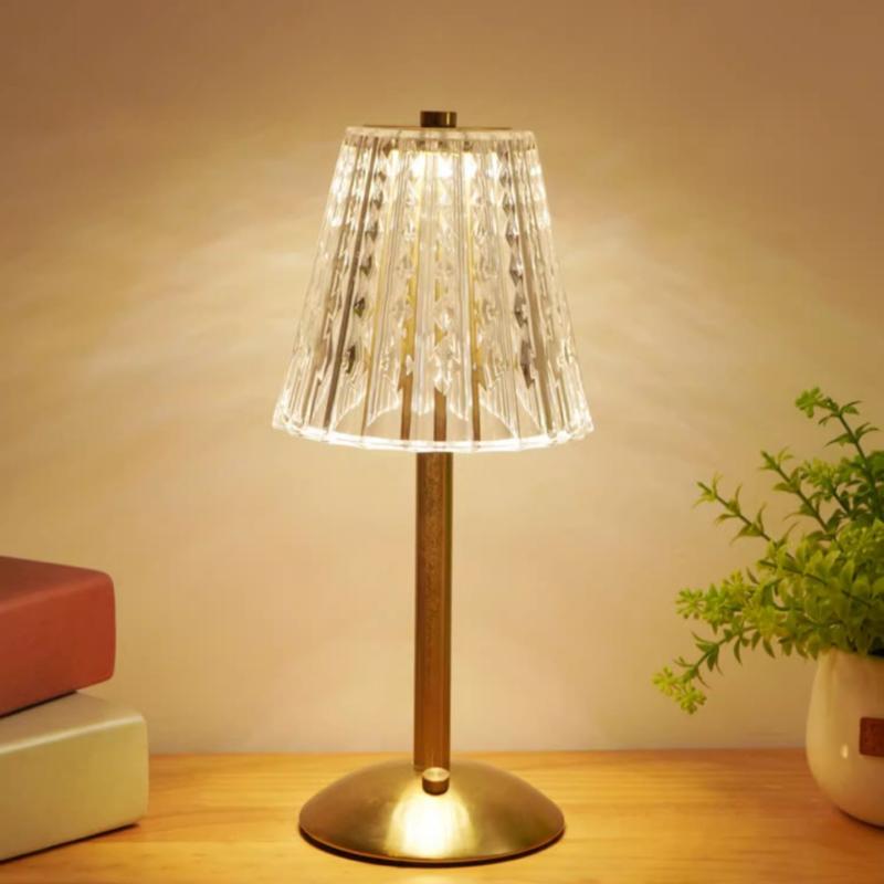 1 Set Dimmable Bar Counter Bedroom 3 Color Bedside Gold Led Table Lamp Touch Usb Rechargeable Desk Light