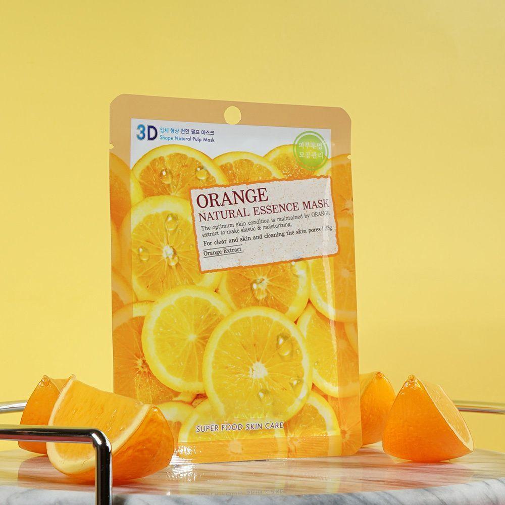 Transparent Essence EQVCIIRZ Pore Care Pulp Material Mask Pack 10-pack Orange
