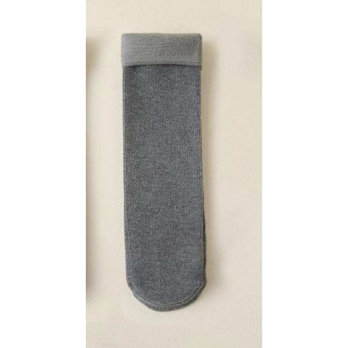 

Женские зимние теплые носки средней длины 10-1 - Эластичный край с утолщенным рубчатым дизайном, Доступны в нескольких цветах, Подходят для повседневной и формальной носки 1 pairs темно-серого