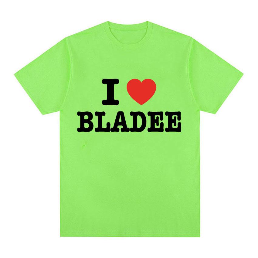 I Love Bladee Drain Gang Print T Shirts Summer Men Women Clothing  Fashion T-Shirt Casual Cozy Cotton Short Sleeve T-shirts Tops