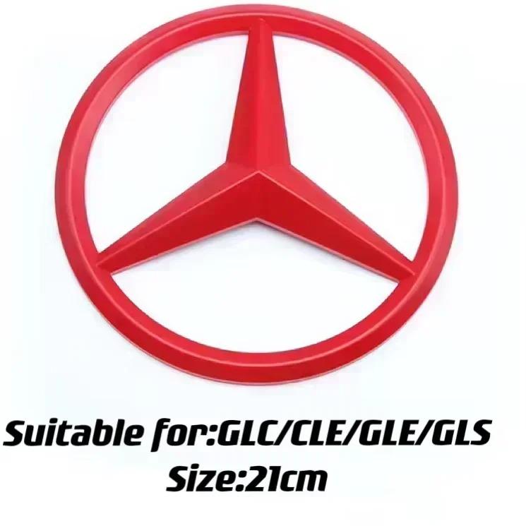 VRF2   1Pc ABS Car Front Grille Badge Decal Cover Emblem for Mercedes Benz W204 W205 W210 W211 W212 W213 C E Class GLA GLK ML GLC GLE