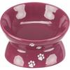 Bol Ergonomique - TRIXIE - Surélevé - Céramique Bordeaux - 0,15 L - Ø 13 Cm