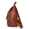Soft Leather Backpack for Women Multi-functional Convertible BackpackChest Bag Retro Casual Single Shoulder Bag for Daily Life  and Weekend Outings