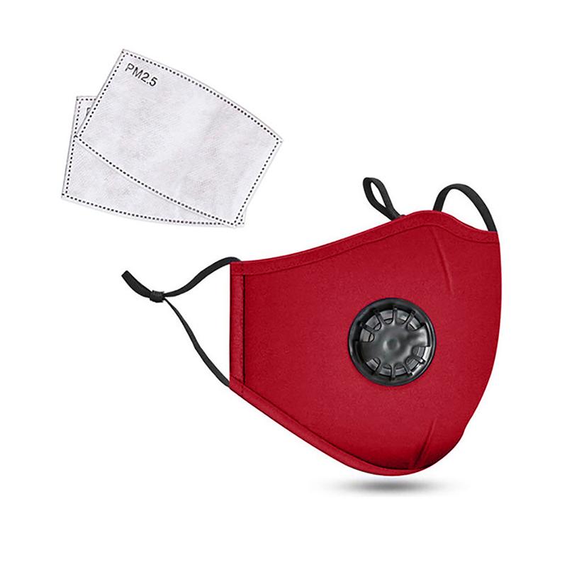 Anti-förorenings Pm2.5 Dammasker Tvättbara Och Återanvändbara Pluggbara Packning Bomull Unisex Rese Ppe Masker Bekväma Och Andningsbara