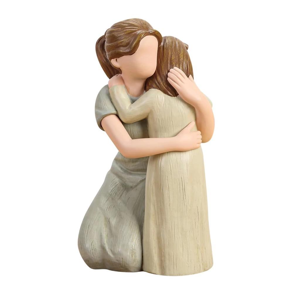 

Modern Family Sculpture Elegant Resin Family Ornament Mothers Day Style 1