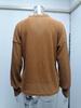 2025 Elegant V-Neck Lace Pullover Sweater - Women’s Autumn/Winter Long Sleeve Knitwear