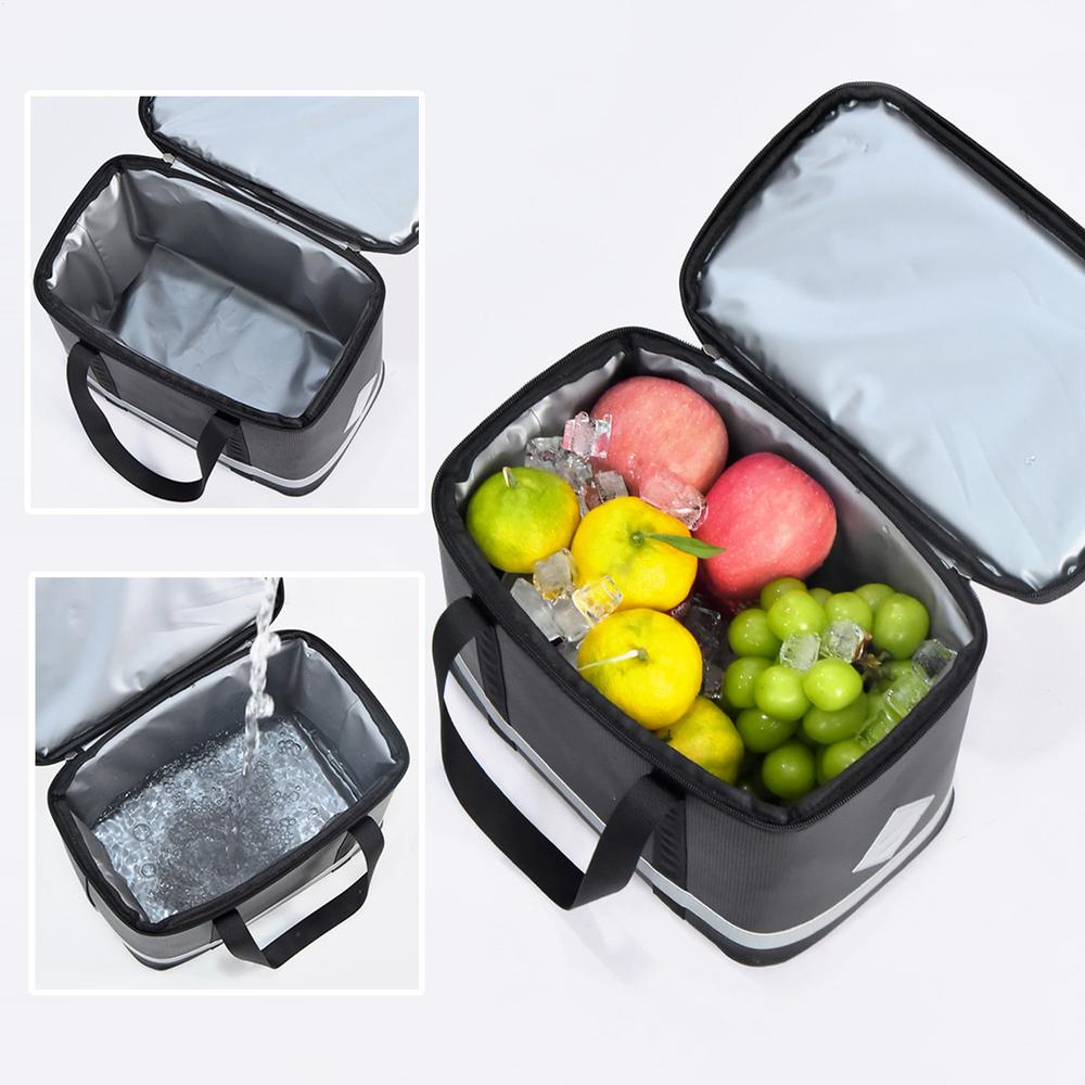 Rear Bike Rack Bag Portable Bicycles Rear Rack Bag Large Capacity Ergonomic Cooler Scratch Resistant Pouch Comfortable Design