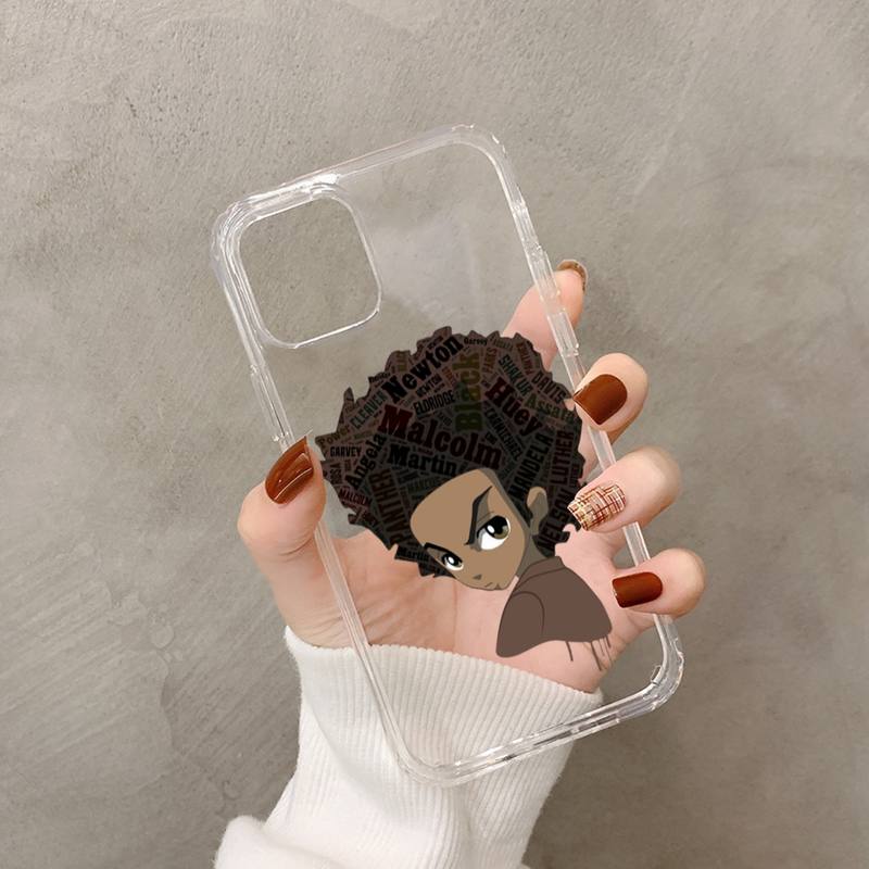 Huey Freeman Boondocks Phone Case for iPhone 11 12 13 mini pro XS MAX 8 7 6 6S Plus X 5S SE 2020 XR case