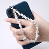 Creative Gravel Stone Mobile Phone Chain Women Girls Natural Bead Anti-Lost Fashion Jewelry Cellphone Strap Lanyard Hanging