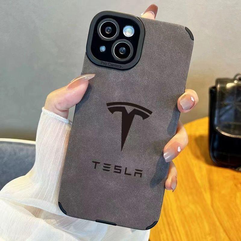 AMK1 T-TeslaS Car Logo Phone Case For IPhone 16 15 14 13 11 12 Pro Max Mini Xs X Xr 7 8 Plus Se Protect Cover