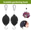 Retractable Hooks for Hanging Plant Plant Pulley Hangers for Indoor and Outdoor Use Bird Feeder Hook