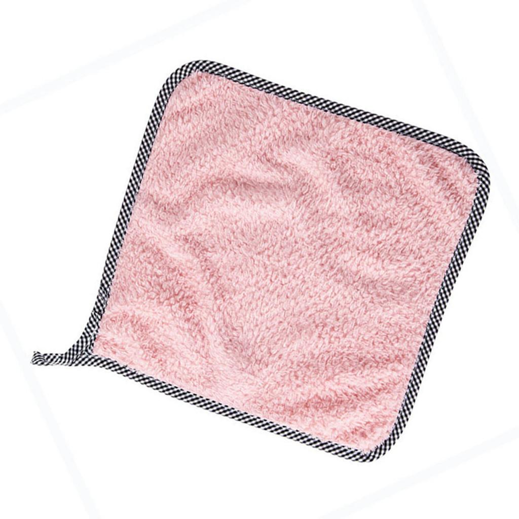 Hanging Hand Towel Coral Fleece Multipurpose Absorbent Cleaning Cloth Dishcloth for Home Kitchen