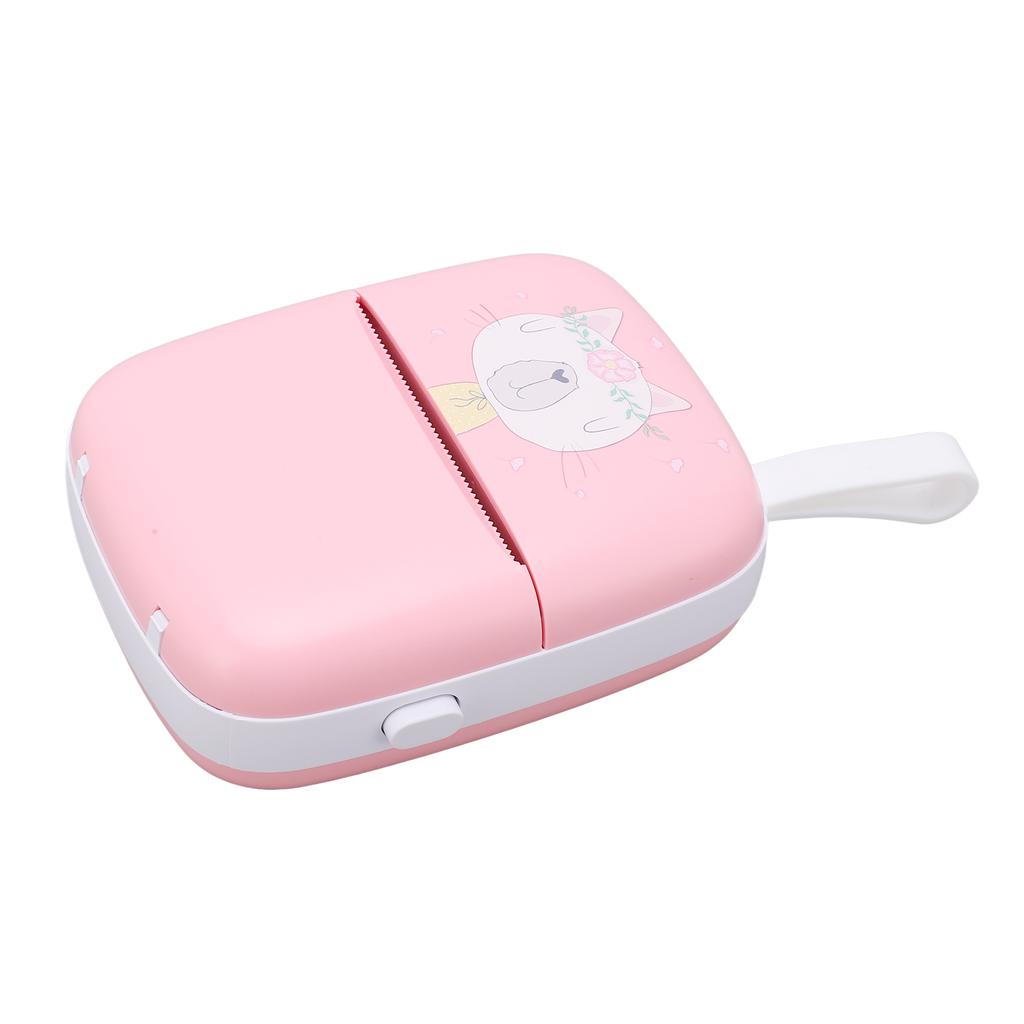 Mini Printer Pink Multipurpose Portable Mini HD WiFi Mobile Phone Photo Title Note Error Question