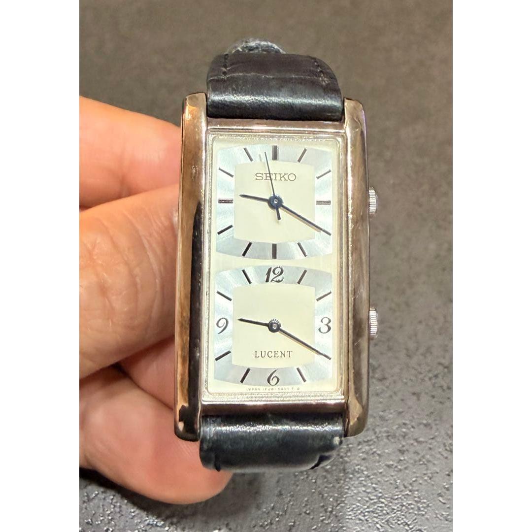 SEIKO LUCENT dual time watch body [rare design]