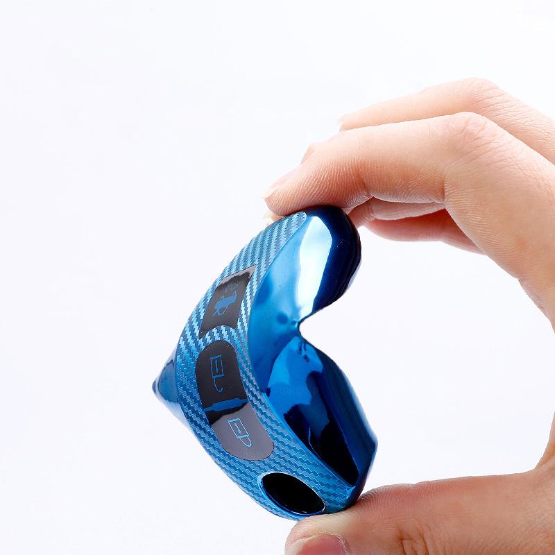 Husă pentru chei de mașină cu model de carbon TPU pentru Mazda 2 3 6 Atenza Axela Demio CX-5 CX5 CX-3 CX7 CX-9 2015-Accesorii