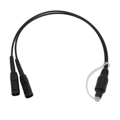 Câble Audio Optique 1 Entrée 2 Sorties Mâle vers Femelle Splitter Fibre Optique SPDIF Cordon de Connexion pour Amplificateur de Puissance Numérique