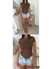 Women's Solid Color Slimming Short-Sleeve T-shirt - YK Style Spring/Summer Collection