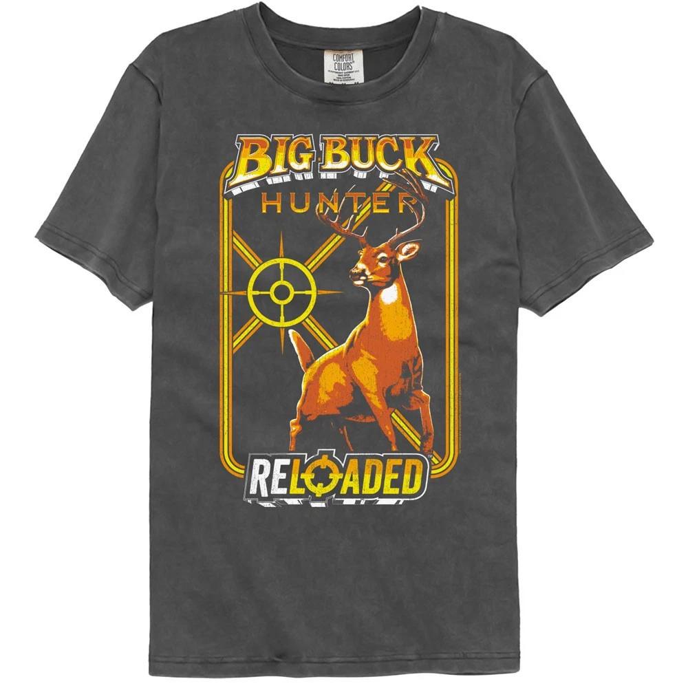 Big Buck Hunter Video Game Reloaded Crosshairs Men s T Shirt Comfort Color 2XL