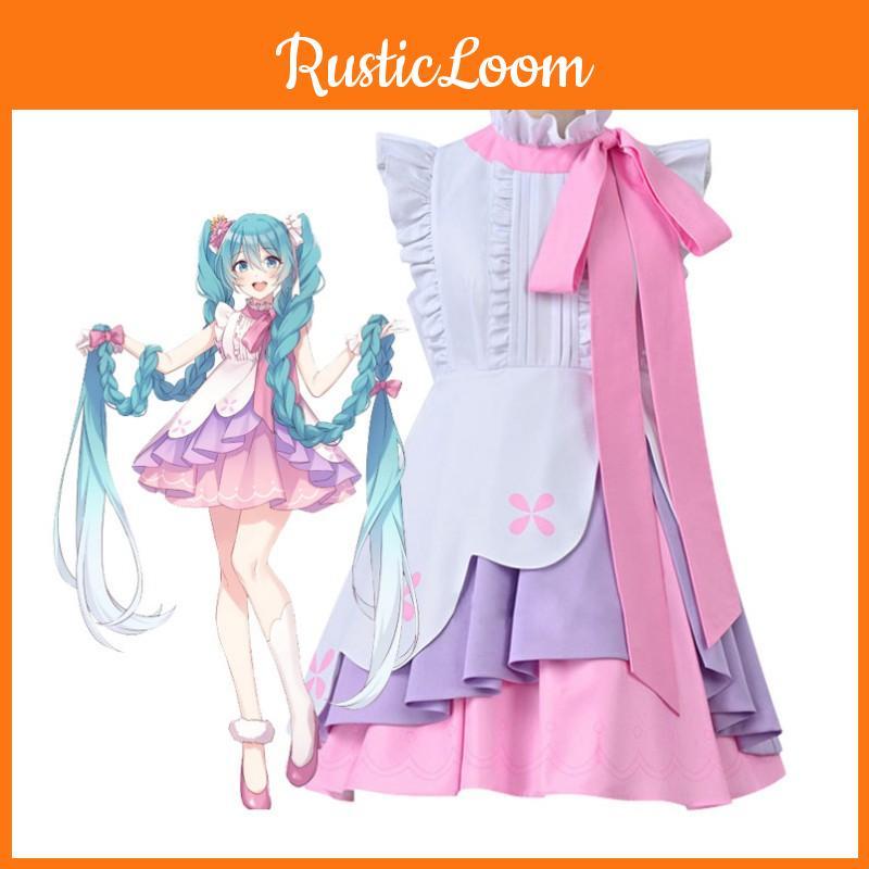 Cute Lolita Clothing Hatsune Miku Cosplay Costume For Anime Fans