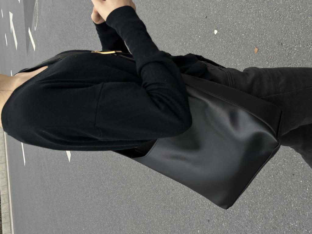 Uniwersalna duża dwuczęściowa miękka torba na ramię typu bucket bag