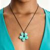2026 Neue Sommer Trendige Harzblume Lange Halskette für Damen Minimalistisch Bunte Blumige Verstellbare Halskette Tägliche Wear Schmuck