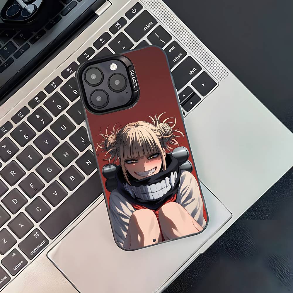Anime Toga Himiko Phone Case For iPhone 17,16,15,14,13,12,11,Pro,XS,Max,Plus,Mini,SE4,E Black Matte Shockproof Cover