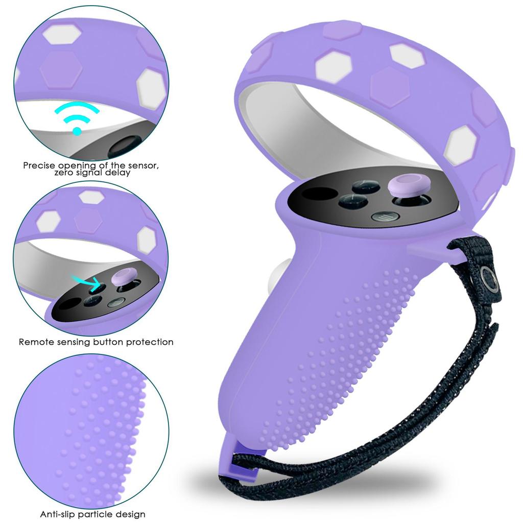 Husă de protecție pentru controler tactil Oculus Quest 2 VR Husă din silicon Maner pentru piele pentru accesorii Oculus Quest 2 VR