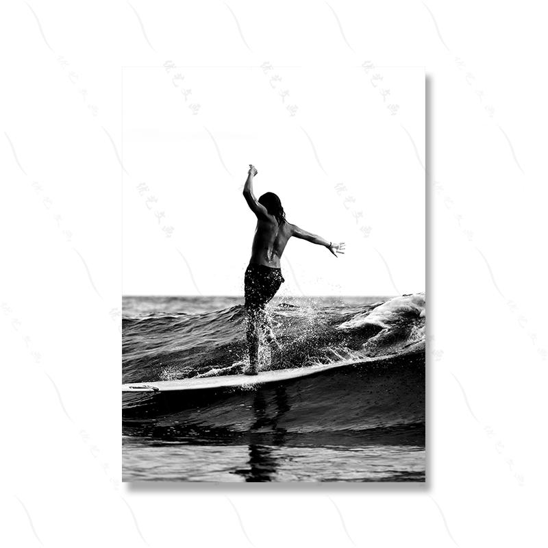 Girl Yacht Artistic Photos Black And White Poster Print Woman Sexy Seaside Nude Photography Wave Canvas Painting Room Home Decor