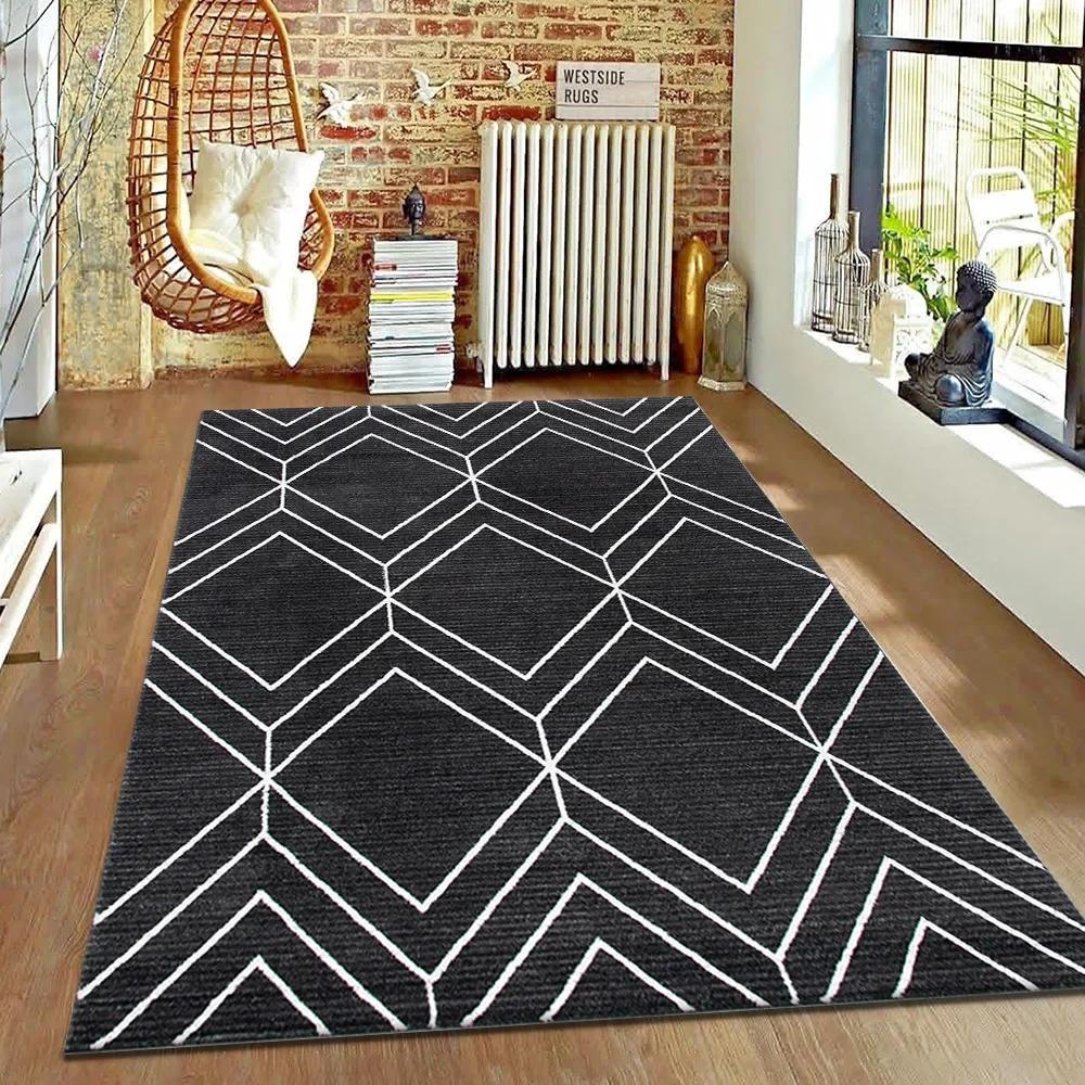 

Nordic Luxury Carpet Anti Slip Modern Geometry Living Room Bedroom Sofa Carpet Home Decor Soft Comfortable 50x80cm красный
