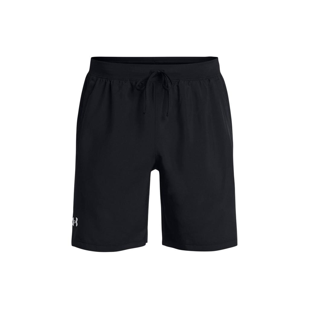 Under Armour Logo Print Lace-Up Quick-Dry Mid-Waist Casual Shorts Men Bottoms Black 1382622-001